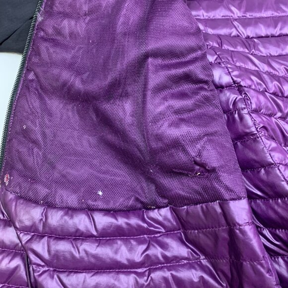 Eddie Bauer First Ascent Womens Jacket Large Black Nylon Down Weatheredge Pro - Picture 10 of 13